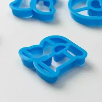 Формы для печенья Доляна «Русский алфавит», 30 шт., пластик, голубые