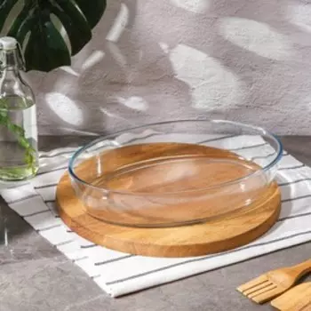 Набор форм для запекания и выпечки Доляна «Фуэго», 1.5/3 л, 2 шт., жаропрочное стекло