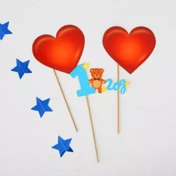 Набор фотобутафория «1 годик», гирлянда