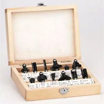 Набор фрез Einhell 4350199, 12 шт., хвостовик 8 мм, d=6-28.6 мм