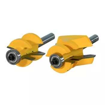 Набор фрез ЭНКОР ПРОФ 46520, для вагонки, d = 8 мм, 50 х 30 мм, 2 шт.