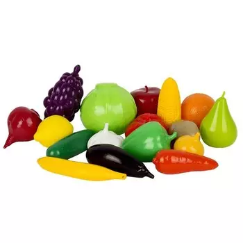 Игровой набор продуктов «Фрукты и овощи», 17 предметов