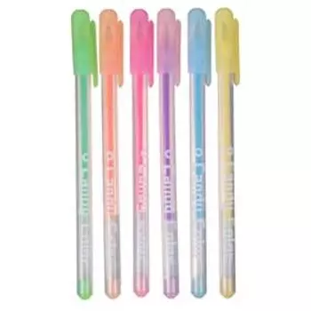Набор гелевых ручек 6 цветов пастельные цвета в блистере