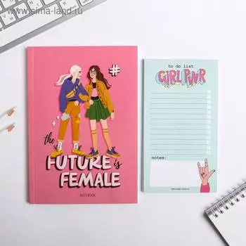 Набор Girl PWR: ежедневник А5, 80 листов, планинг 50 листов