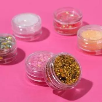 Набор глиттеров для лица и тела Time to glow, 6 цветов