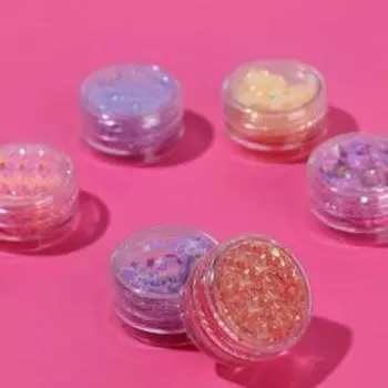 Набор глиттеров для лица и тела Yes, girl, yes!, 6 цветов