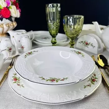 Набор глубоких тарелок Lenardi «Доминика», d=22 см, 6 шт