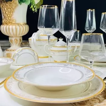 Набор глубоких тарелок Lenardi «Исидора», d=23 см, 6 шт