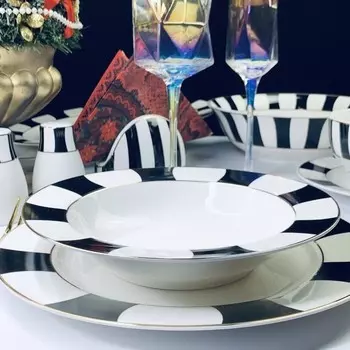 Набор глубоких тарелок Lenardi «Жаклин», d=21.5 см, 6 шт