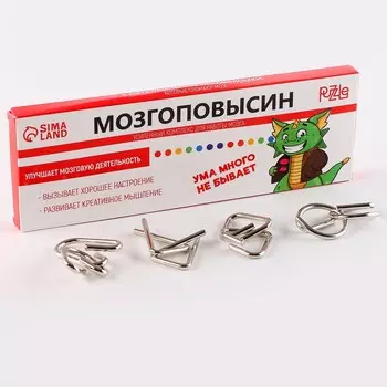 Набор головоломок «Мозгоповысин» 4 штуки