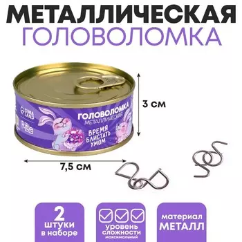 Набор головоломок «Время блистать умом»,в банке