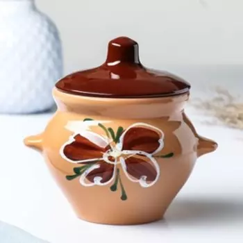 Горшки для запекания Борисовская керамика «Классика», 500 мл, набор 6 шт, коричневые