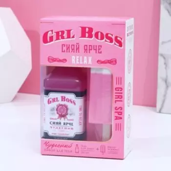 Набор GRL BOSS: гель для душа во флаконе виски 250 мл, аромат сладкий вермут, мыло-мороженое 90 г