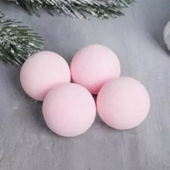 Набор Happy New Year: бомбочки для ванн 4 шт х 40 г с ароматом малины, ручка
