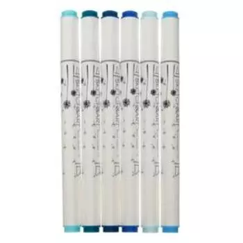 Набор художественных маркеров 6 цветов SKETCH ART "Морской пейзаж"