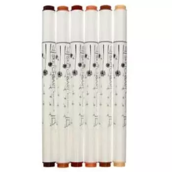 Набор художественных маркеров 6 цветов SKETCH ART "Терракота"