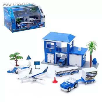 Набор игровой «Аэропорт» с металлическими машинами