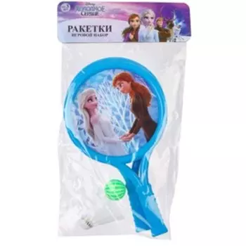 Ракетки 2 шт., воланчик и мячик, Холодное сердце