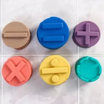 Развивающие мягкие кубики - пирамидка, методика Монтессори, 6 шт., Крошка Я