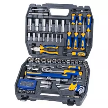 Набор инструмента KRAFT KT700678, 1/2" и 1/4", 109 предметов