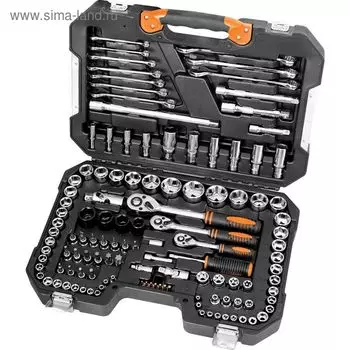 Набор инструментов "Кратон" TS-22 socket 120, 1/4", 3/8", 1/2", 4-19 мм, 120 предметов