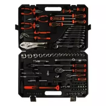 Набор инструментов универсальный KINGQUEEN 09107, 1/4 3/8 1/2", 86 предметов