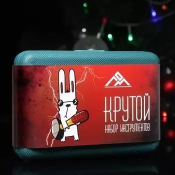 Набор инструментов в кейсе ЛОМ, в подарочной упаковке «НОВЫЙ ГОД», 11 предметов