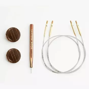 Набор из 2 тросиков Lantern Moon 76см (100см), 2 заглушки и кабельный ключик, 350614