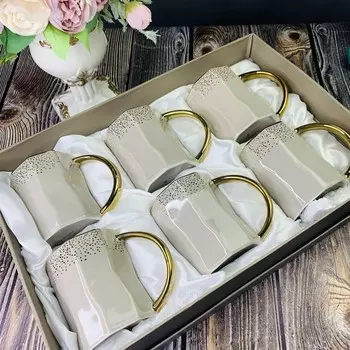 Набор из 6 кружек в подарочной упаковке. 300 мл