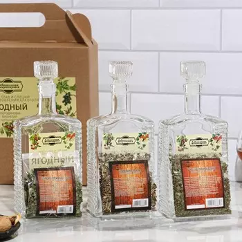 Набор из трав и специй для приготовления настойки «Ягодная» смородина, вишня, черешня, 0.7 л