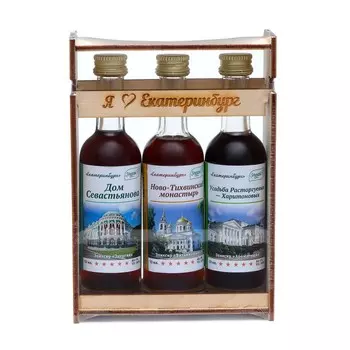 Набор Эликсиров №1 "Я люблю Екатеринбург", 3 бутылочки по 50 мл