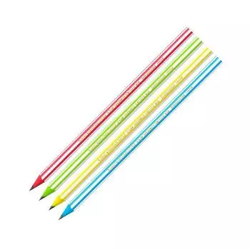 Набор карандашей чернографитных 4 штуки BIC "Evolution Stripes", HB, корпус с полосками