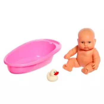Набор «Карапуз-девочка в ванночке» с аксессуарами