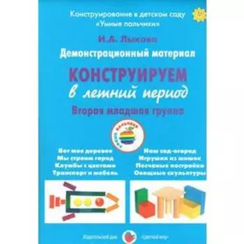 Набор карточек. Конструируем в летний период 2-я младшая группа. Лыкова И. А.