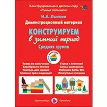 Набор карточек. Конструируем в зимний период, средняя группа. Лыкова И. А.