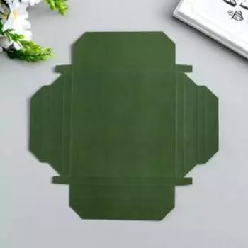 Набор картонных заготовок фоторамок, 6 шт, 15х15, 15х11 см, зелёный