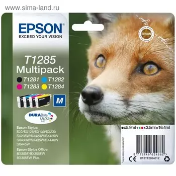 Набор картриджей для Epson T1285 (C13T12854012), 4 цвета