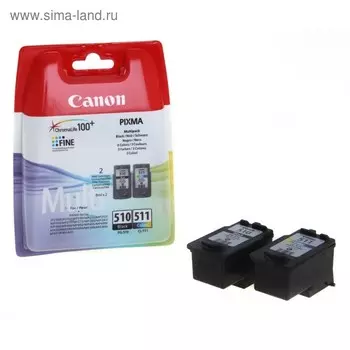Набор картриджей, струйный Canon PG-510/CL-511 2970B010 многоцветный/черный