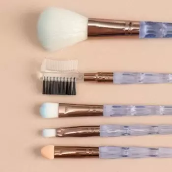 Набор кистей для макияжа «Конус», 5 предметов, цвет МИКС