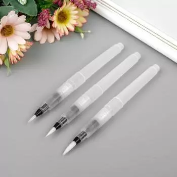 Набор кистей для туши и краски набор 3 шт. размер 1.2 см, 1.5 см, 1.8 см 15.52 см