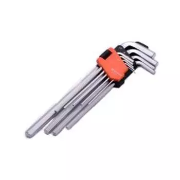 Набор ключей имбусовых шестигранных HARDEN 540608, HEX, CrV, 9 шт., 23 см