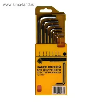 Набор ключей ЭНКОР, шестигранные, 7шт., 2-8 мм, футляр