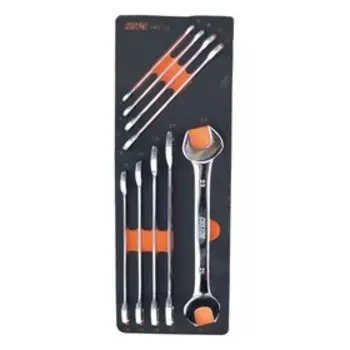 Набор ключей рожковых CUSTOR PRO-13, 9 предметов, в ложементе