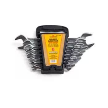 Набор ключей рожковых "Сервис ключ" 70400, 8 шт, 6х7-22х24мм