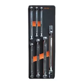 Набор ключей торцевых CUSTOR PRO-9, с шарниром, 9 предметов, в ложементе
