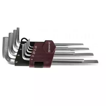 Набор ключей торцевых HK9S Thorvik 53033, шестигранных, H1.5-H10, 9 предметов