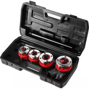 Набор клуппов трубных №4 MIRAX 28240-H4, с трещеткой, 1/2"-1 1/4, 620 мм, 4 шт