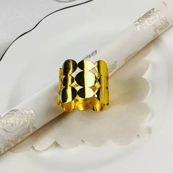 Набор колец для салфеток Lenardi, металл, 6 шт