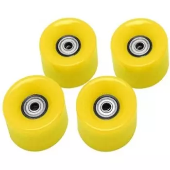 Набор колес для миниборда Atemi AW-18.05, подшипник ABEC-5, цвет жёлтый