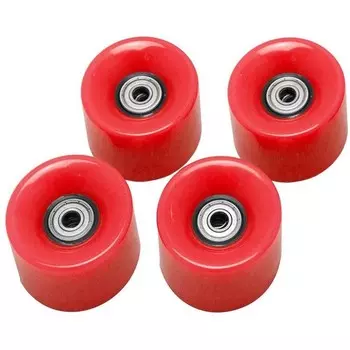 Набор колес для миниборда Atemi AW-18.06, подшипник ABEC-5, цвет красный